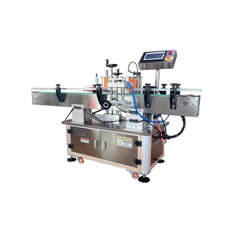 Automatische Servomotorflasche Linear rotierende OPP-Heißschmelzkleber-Etikettenetikettiermaschine / BOPP-Aufkleberetikettiermaschine 