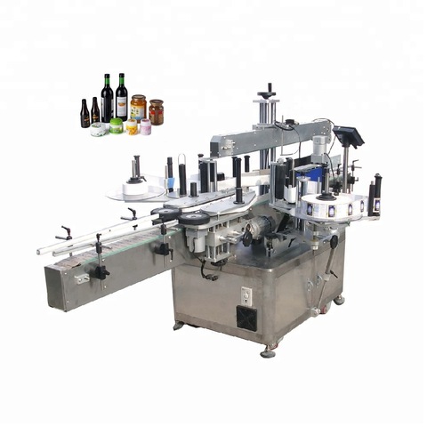 Halbautomatische Kunststoff-Teetasse Etikettiermaschine für runde Flaschenetikettierer 