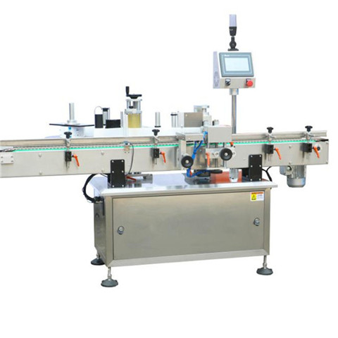 Automatische Top-Etikettiermaschine mit Kappe Ampulle flache / klebende flache Oberfläche Etikettenapplikator Maschine 