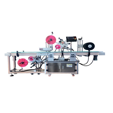 Automatische Aufkleber-Beschriftungsmaschine von oben nach unten nach unten für Box Punnet Clamshell 