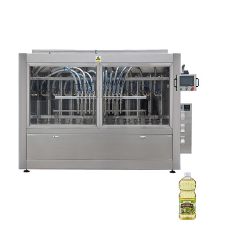 Automatische lineare Kolben Druckwasser flüssige Kunststoffflasche Essbare Schmieröl Getränke Füllkappe Etikettierung Abfüllmaschine Linie für Verpackungsmaschine 