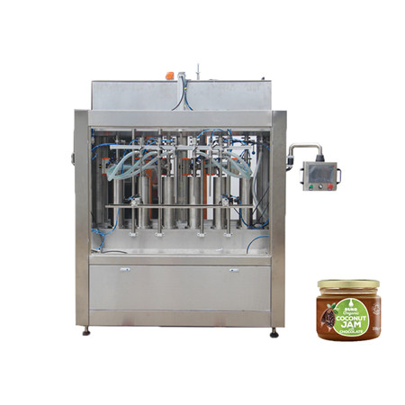 China Factory Automatische Reinwasser- / Mineralwasser- / Flüssigplastikflasche 6 Köpfe Abfülldeckel Produktionslinie 
