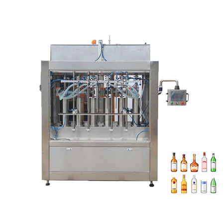 Automatische Schwerkraftüberlauf-Füllmaschine für lineare Flüssigkeitsflaschen 