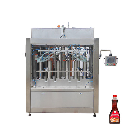 Automatische 6-Kopf-Flaschenfüllmaschine für Kolbenpastenflaschen für verschiedene Saucen / Waschmittel / Körperlotion 
