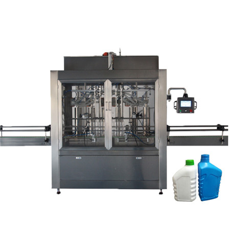Direktvertrieb Vollautomatische 4-Kopf-Flüssigflaschen-Waschmittel-Füllversiegelungsmaschine 